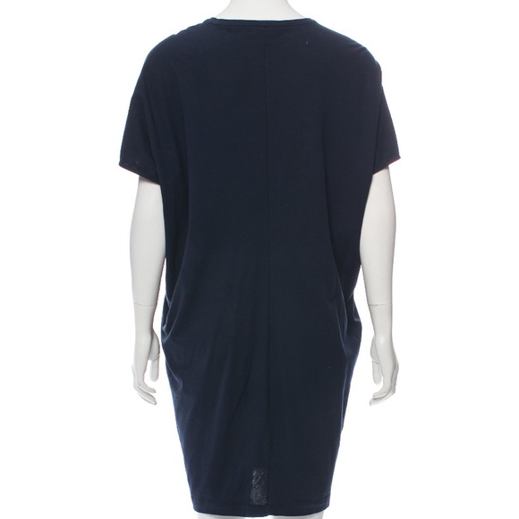 ❤️ Jil Sander Navy Short Sleeve Mini Dress Size L - Picture 3 of 3